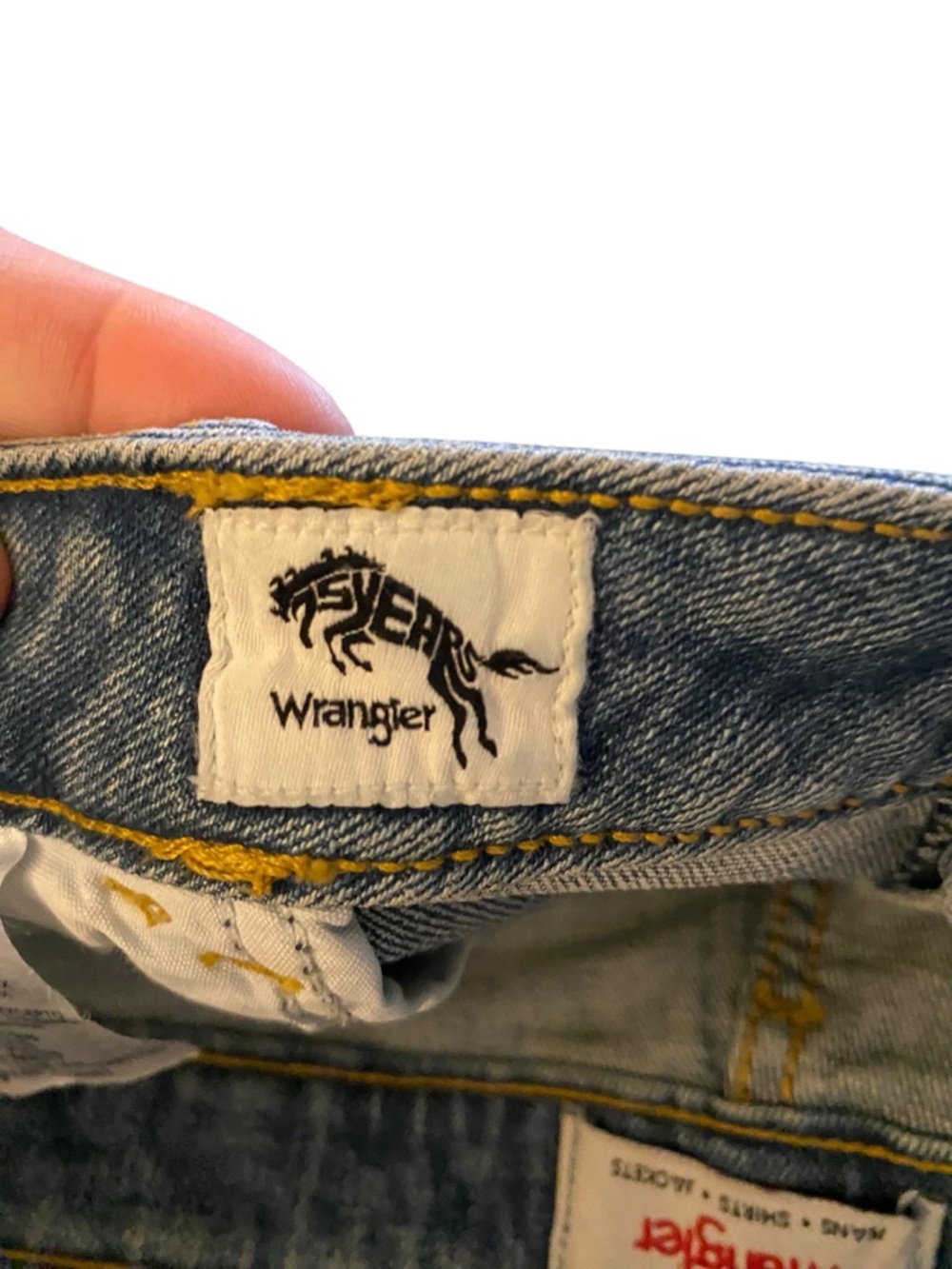 Wrangler Distressed Denim Cutoff Shorts boho western wear summer festival cotton - Picture 3 of 7